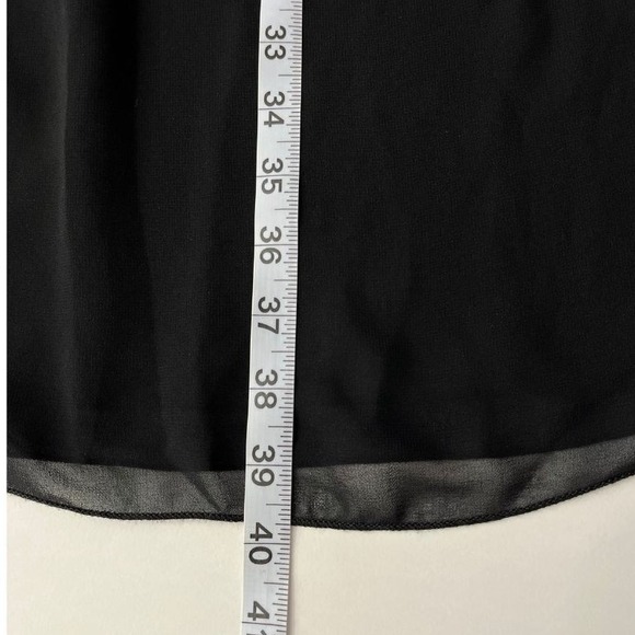 Papillon Black Dress Gold Sequin Embellished Sz‎ M Party Cocktail Sleeveless - Picture 11 of 11